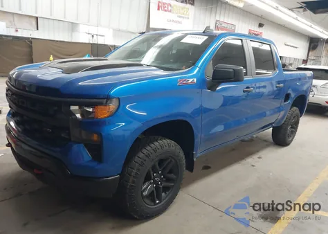 2022 Chevrolet Silverado 1500 4Wd Short Bed Custom Trail Boss z USA, uszkodzony, nr VIN 3GCPDCED5NG674258